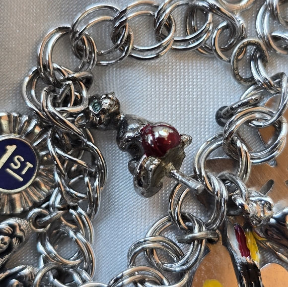 Sterling Charm Bracelet with Charms - Picture 2 of 6